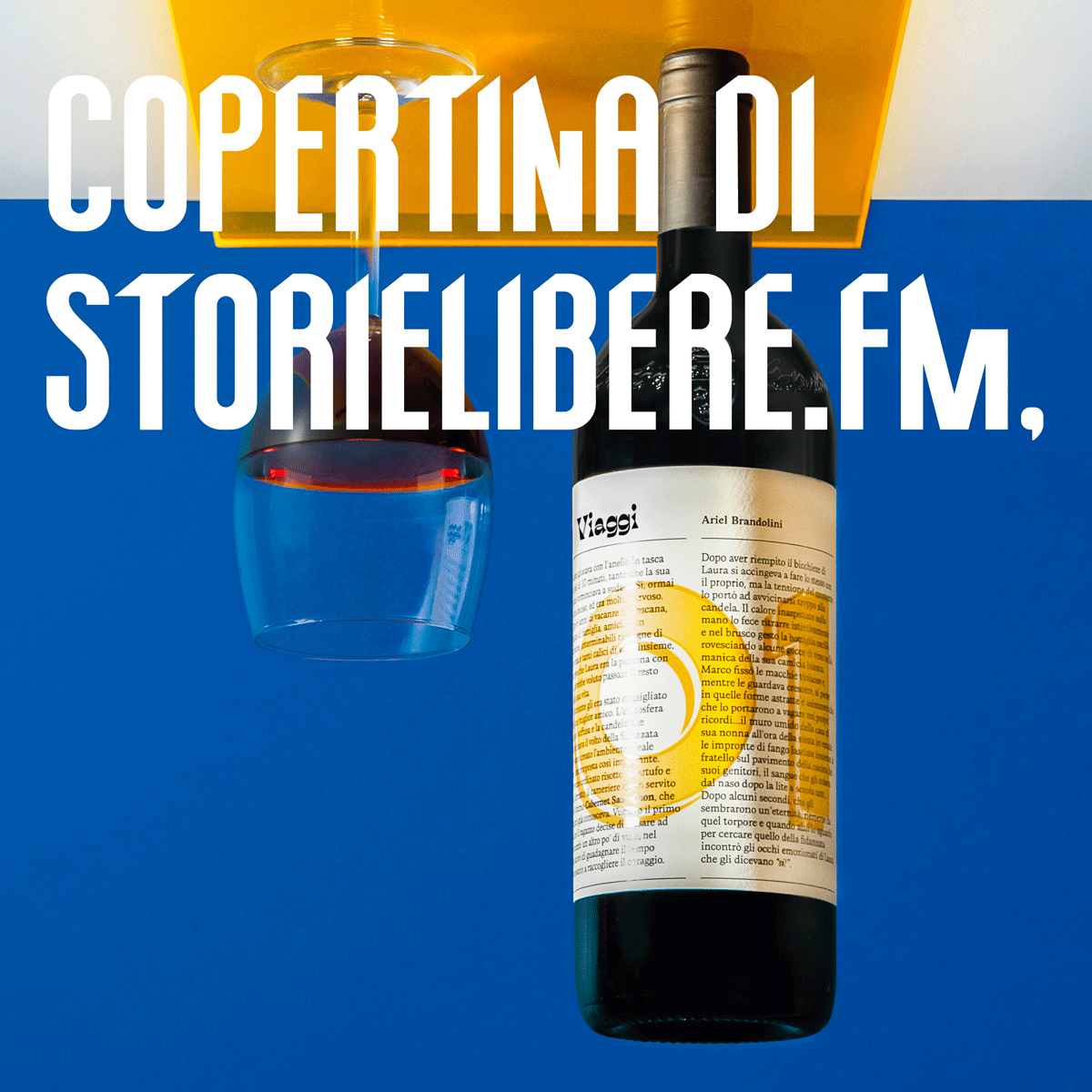 animazione bottiglia con testo